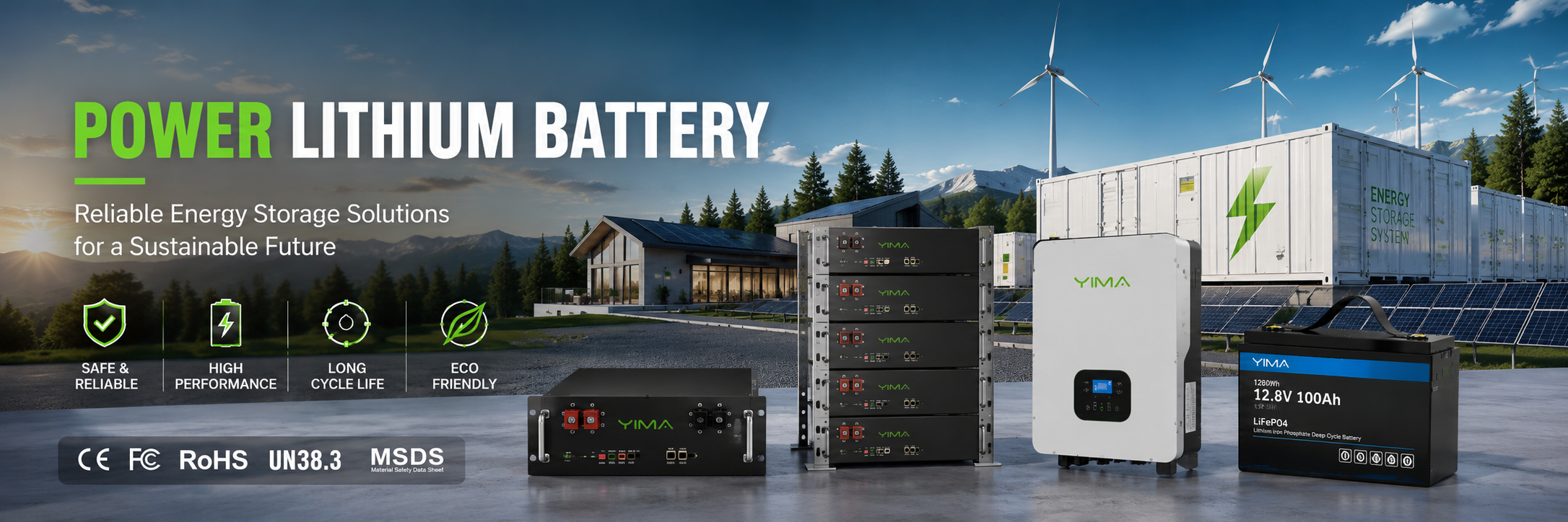 qualité Batterie au lithium d'alimentation usine
